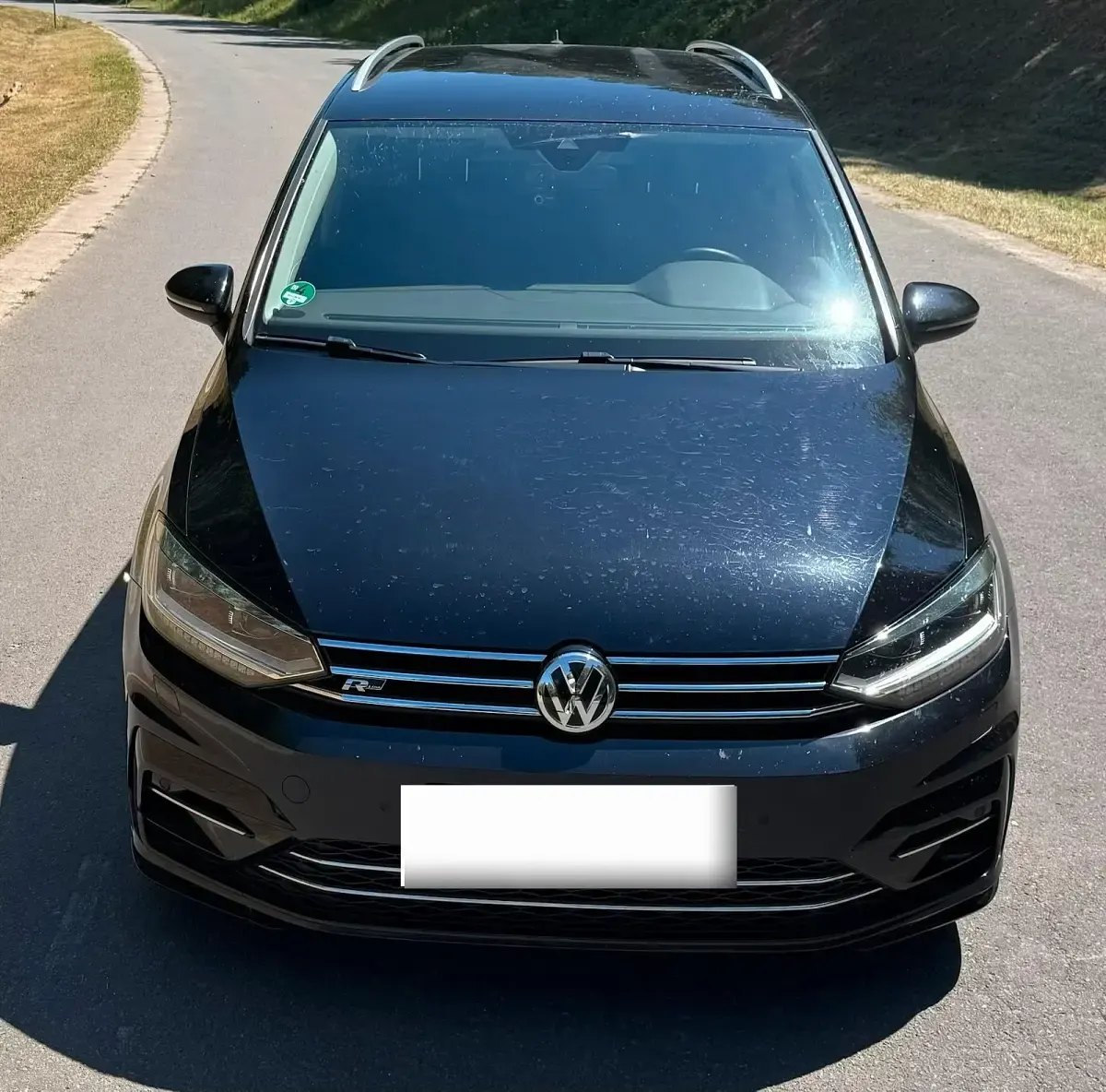 Gebraucht VW Touran R-line 150 PS (110 kW) 2016 Schwarz Van / Kleinbus