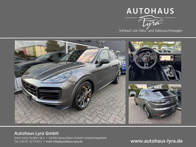 Grau Gebraucht 2021 Porsche Cayenne Coupe Turbo S E-Hybrid Coupé | 89.880 € - Bild 1/4