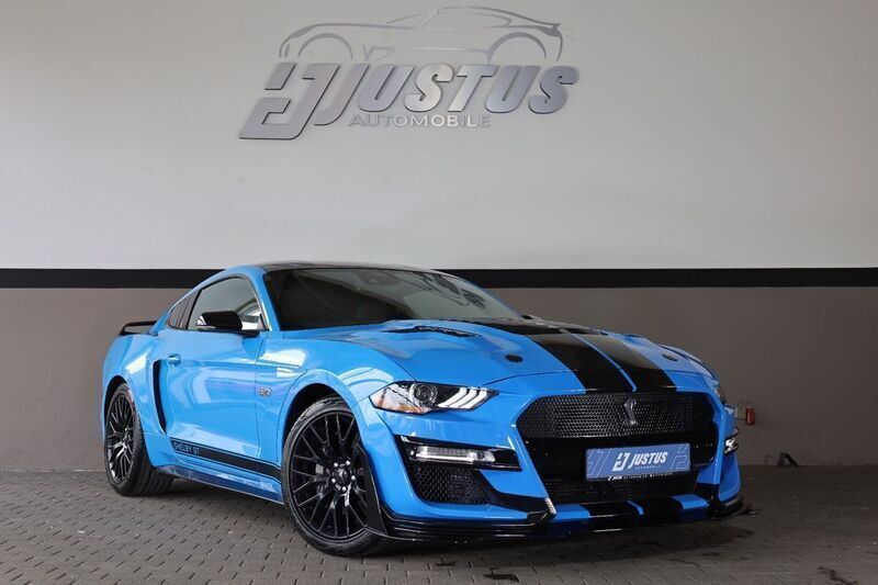 Grabber blue metallic Gebraucht 2023 Ford Mustang GT Coupé | 42.400 € (Superpreis) - Bild 1/4