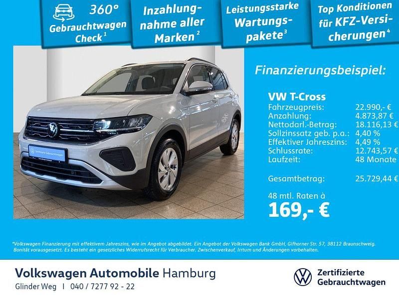 Grau Gebraucht 2024 VW T-Cross Life SUV | 22.990 € (Fairer Preis) - Bild 1/3