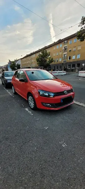 Gebraucht VW Polo Style 69 PS (50 kW) 2012 Rot Kleinwagen