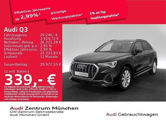 Gebraucht Audi Q3 S-Line 245 PS (180 kW) 2022 Mythosschwarz metallic SUV