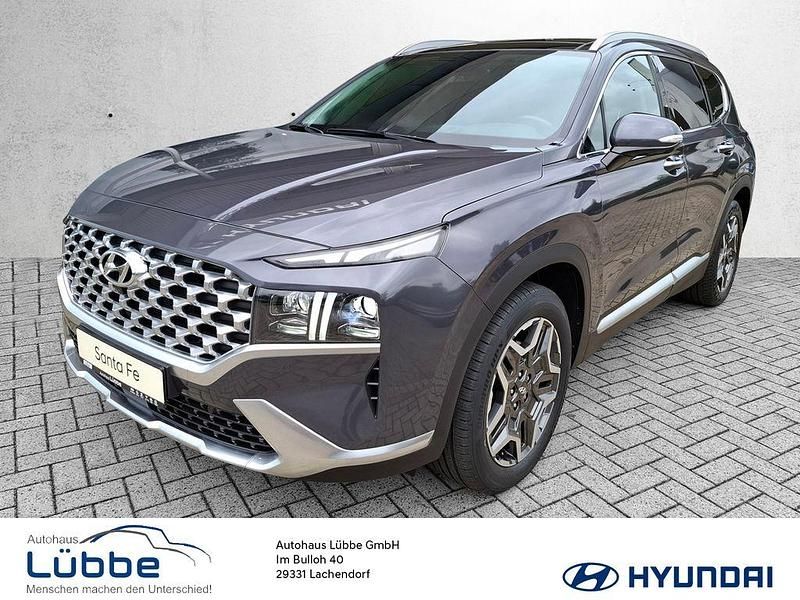Blau Gebraucht 2021 Hyundai Santa Fe Prime SUV | 29.980 € (Fairer Preis) - Bild 1/4