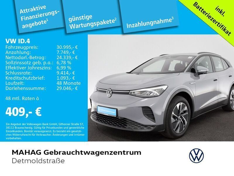 Mondsteingrau Gebraucht 2022 VW ID.4 Pro Performance SUV | 32.980 € (Etwas zu teuer) - Bild 1/2