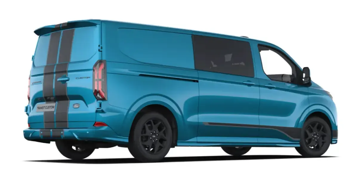 Neu Ford E-Transit Sport 160 kW (218 PS) 2026 Blau Van