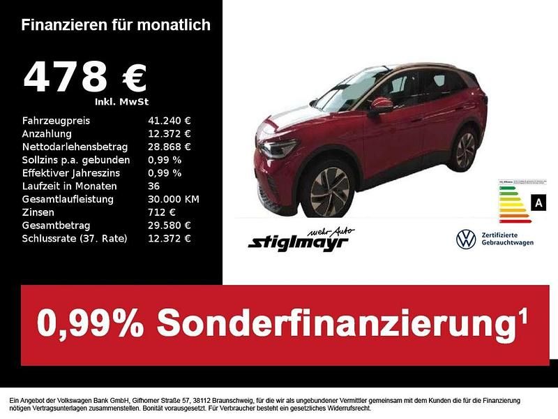 Kings red metallic Gebraucht 2025 VW ID.4 Pro SUV | 41.240 € (Superpreis) - Bild 1/4