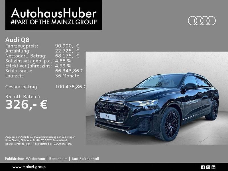 Gebraucht Audi Q8 S-Line 286 PS (210 kW) 2026 Mythosschwarz metallic SUV
