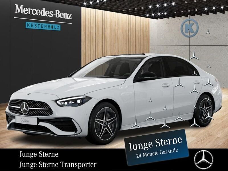 Unilack polarweiß Gebraucht 2024 Mercedes C300e AMG Limousine | 53.990 € (Guter Preis) - Bild 1/4