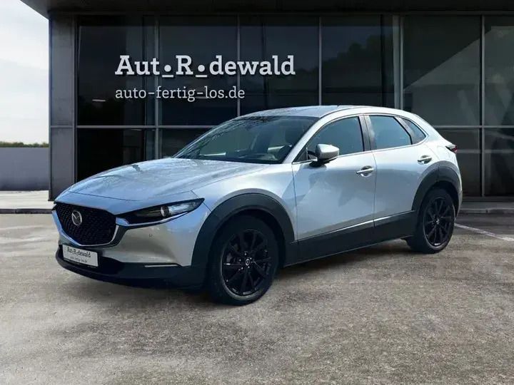 Diamantsilber metallic Gebraucht 2021 Mazda CX-30 Selection SUV | 19.490 € (Guter Preis) - Bild 1/4
