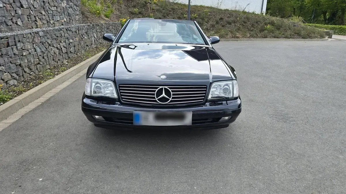 Gebraucht Mercedes SL320 Edition 224 PS (164 kW) 2001 Schwarz Cabrio