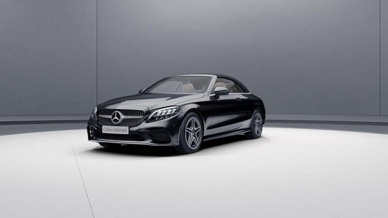 Schwarz Gebraucht 2019 Mercedes C180 AMG Cabrio | 28.870 € (Guter Preis) - Bild 1/3