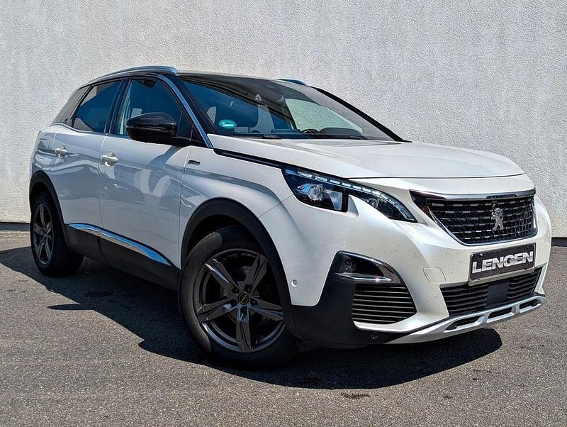 Blanc nacre Gebraucht 2018 Peugeot 3008 GT-line SUV | 13.500 € (Superpreis) - Bild 1/4