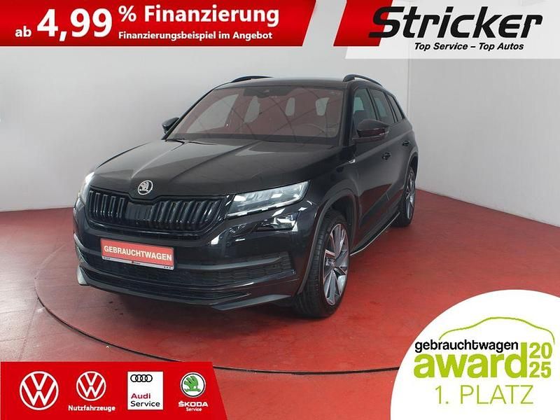 Schwarzmagic perleffekt (metallic) Gebraucht 2020 Skoda Kodiaq SportLine SUV | 29.949 € (Fairer Preis) - Bild 1/4
