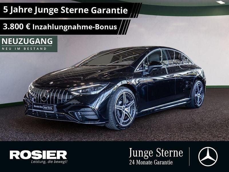 Schwarz / obsidianschwarz Gebraucht 2024 Mercedes EQE AMG 43 AMG Limousine | 69.855 € (Fairer Preis) - Bild 1/4