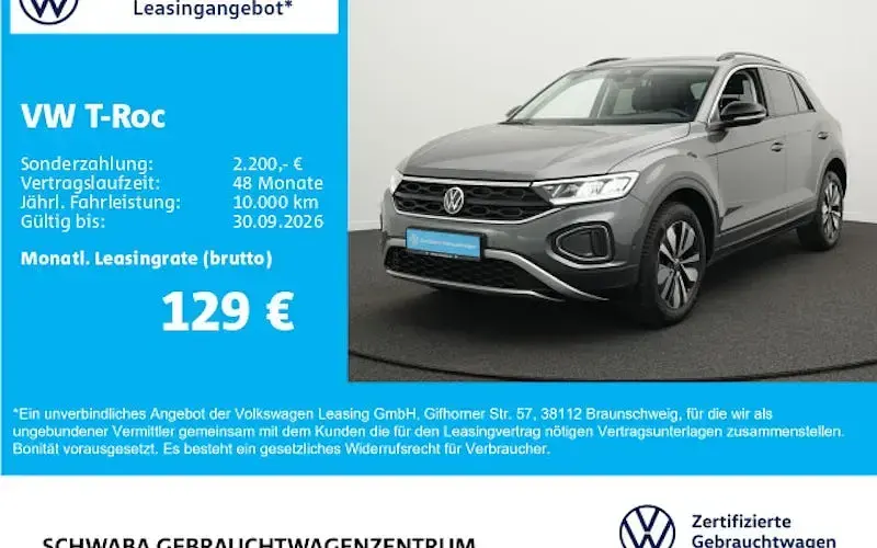 Gebraucht VW T-Roc Goal 116 PS (85 kW) 2025 Indiumgrau metallic SUV