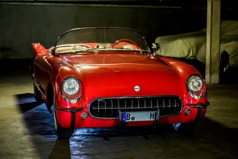 Rot Gebraucht 1954 Corvette C1 Cabrio | 69.000 € - Bild 1/4