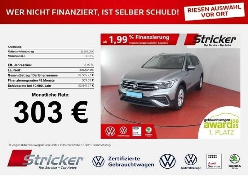 Silber Gebraucht 2024 VW Tiguan Allspace Life SUV | 32.989 € (Superpreis) - Bild 1/4
