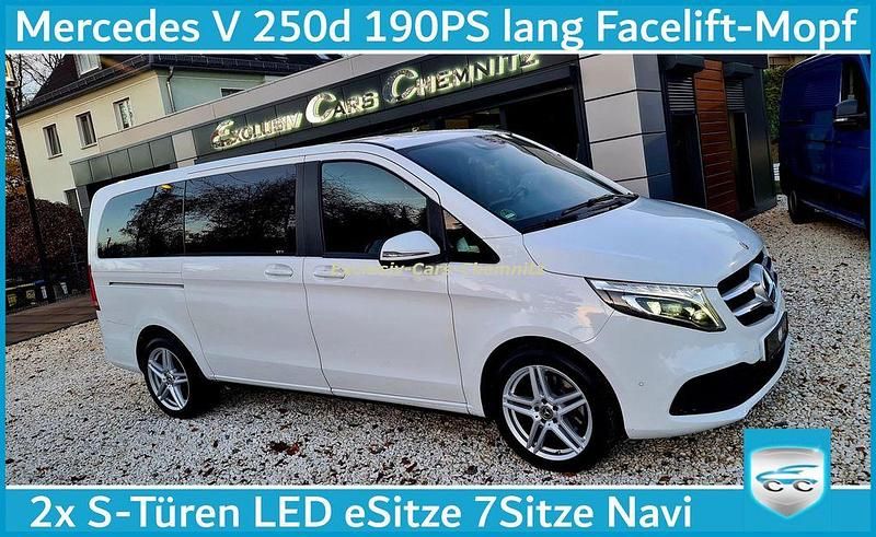 Weiß Gebraucht 2021 Mercedes V250 Van / Kleinbus | 42.950 € (Guter Preis) - Bild 1/4