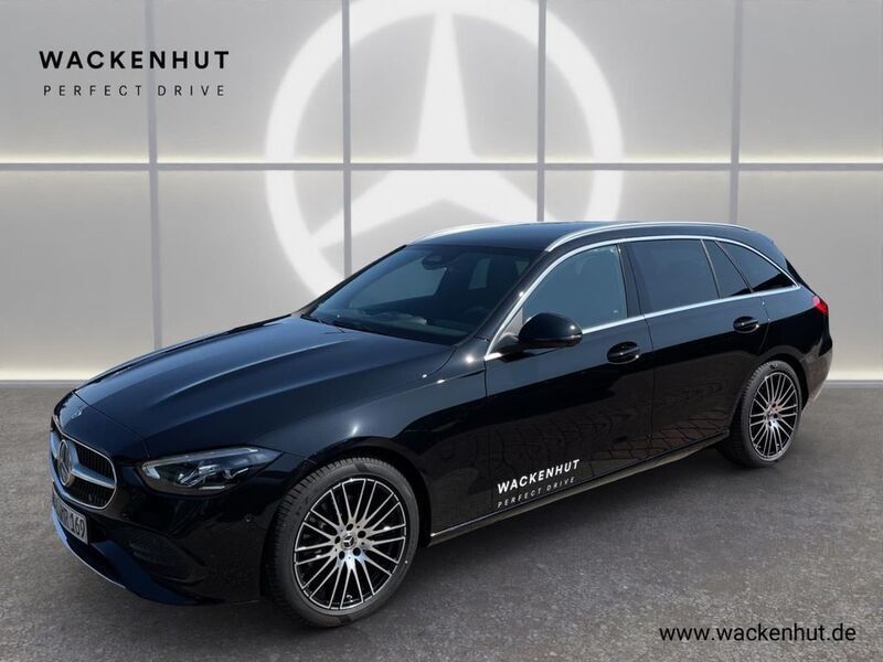 Obsidianschwarz metalliclack Gebraucht 2024 Mercedes C200 Avantgarde Kombi | 44.450 € (Teuer) - Bild 1/4