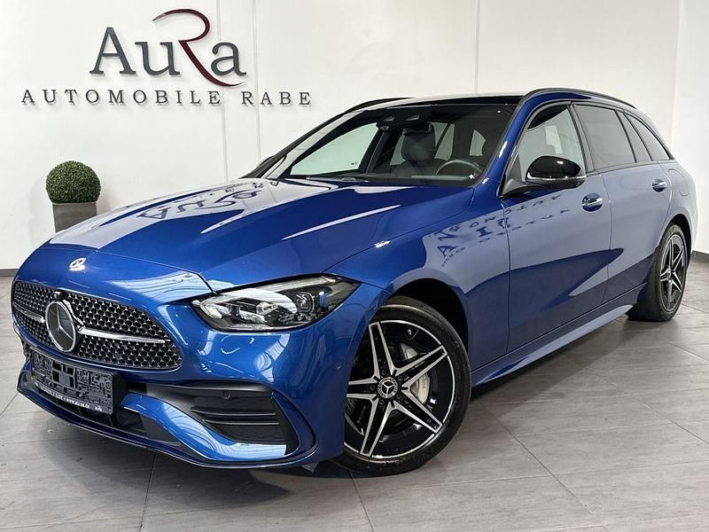 Blau Gebraucht 2023 Mercedes C300e AMG line Limousine | 35.749 € (Fairer Preis) - Bild 1/4