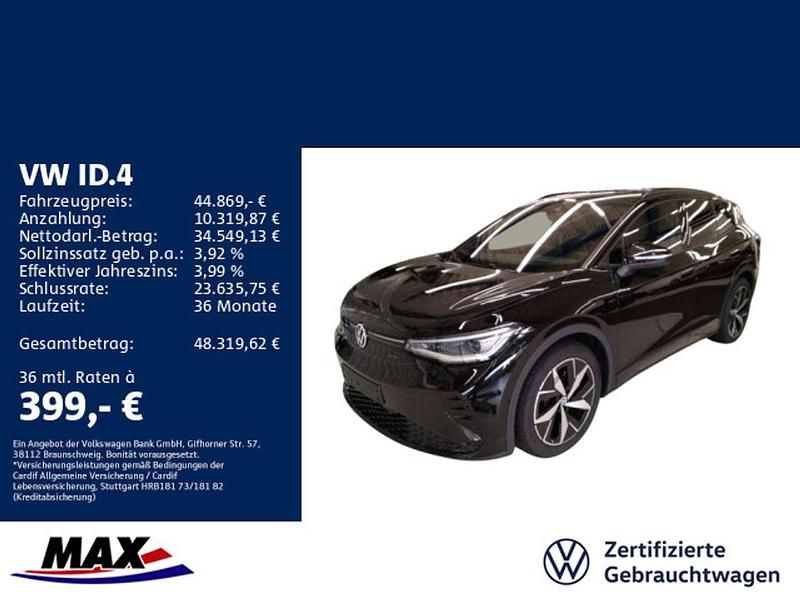 Grenadillschwarz metallic Gebraucht 2025 VW ID.4 GTX SUV | 44.869 € (Fairer Preis) - Bild 1/3