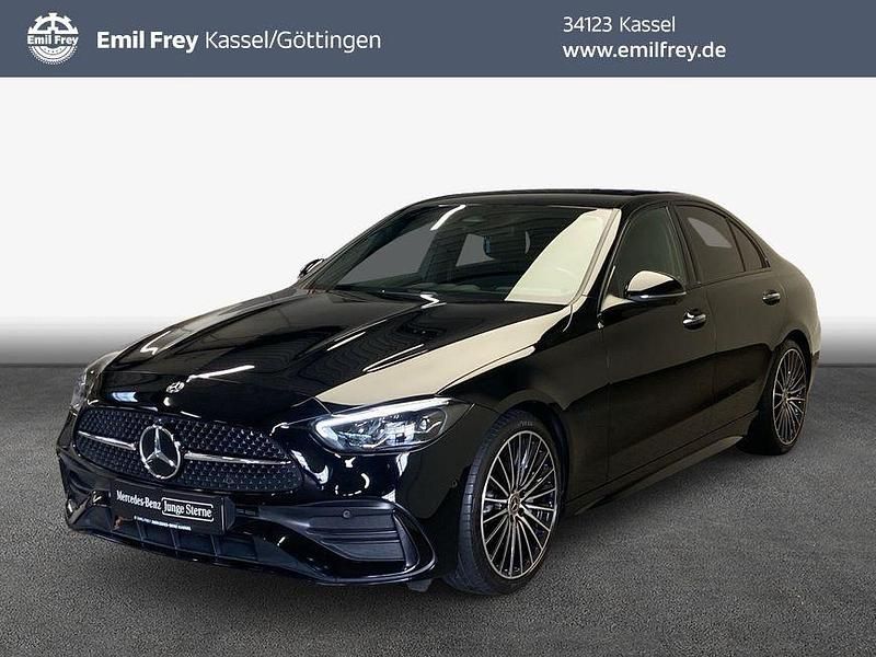 Schwarz Gebraucht 2023 Mercedes C200 AMG Limousine | 40.655 € (Teuer) - Bild 1/4