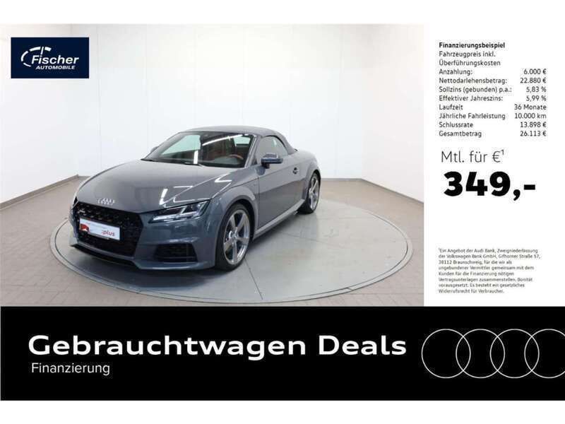 Grau Gebraucht 2019 Audi TT Roadster Design Cabrio | 28.880 € (Fairer Preis) - Bild 1/4