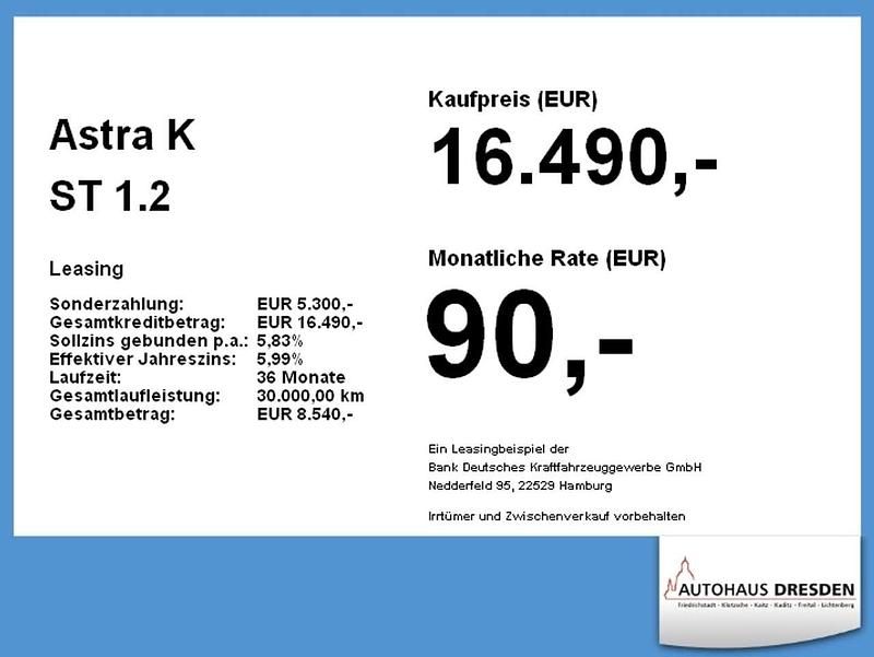 Gebraucht Opel Astra Edition 131 PS (96 kW) 2022 Chili rot (metallic) Kombi