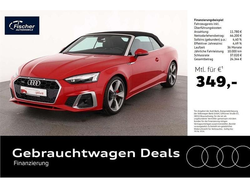 Rot Gebraucht 2024 Audi A5 Cabriolet S-Line Cabrio | 55.980 € (Fairer Preis) - Bild 1/4