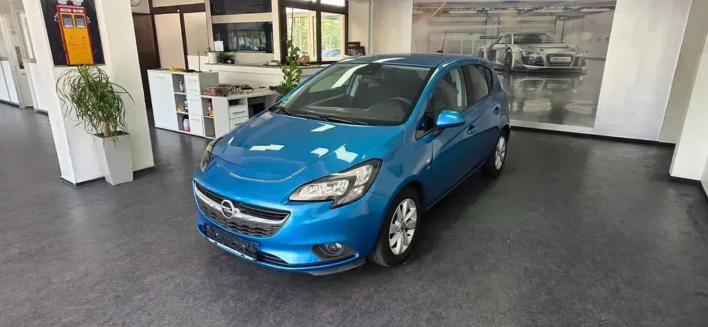 Gebraucht Opel Corsa drive 90 PS (66 kW) 2016 Blau Kleinwagen