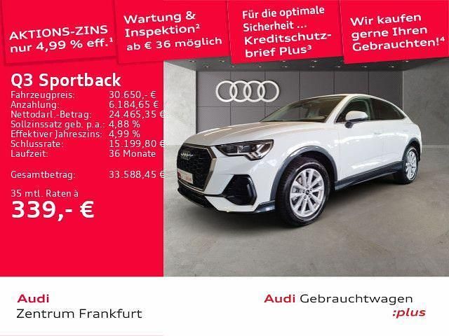 Weiß Gebraucht 2022 Audi Q3 Sportback Performance SUV | 30.650 € (Guter Preis) - Bild 1/2