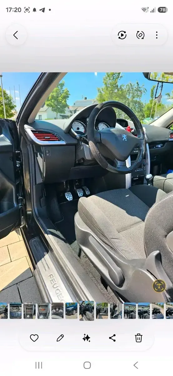 Gebraucht Peugeot 207 CC 150 PS (110 kW) 2008 Schwarz Cabrio