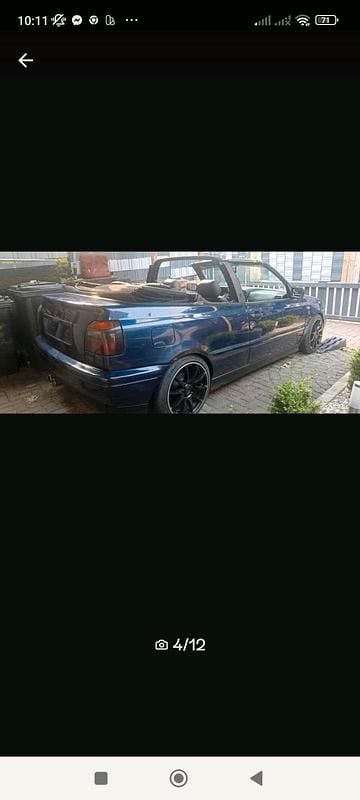 Blau Gebraucht 1998 VW Golf Cabriolet Cabrio | 1.000 € (Superpreis) - Bild 1/4