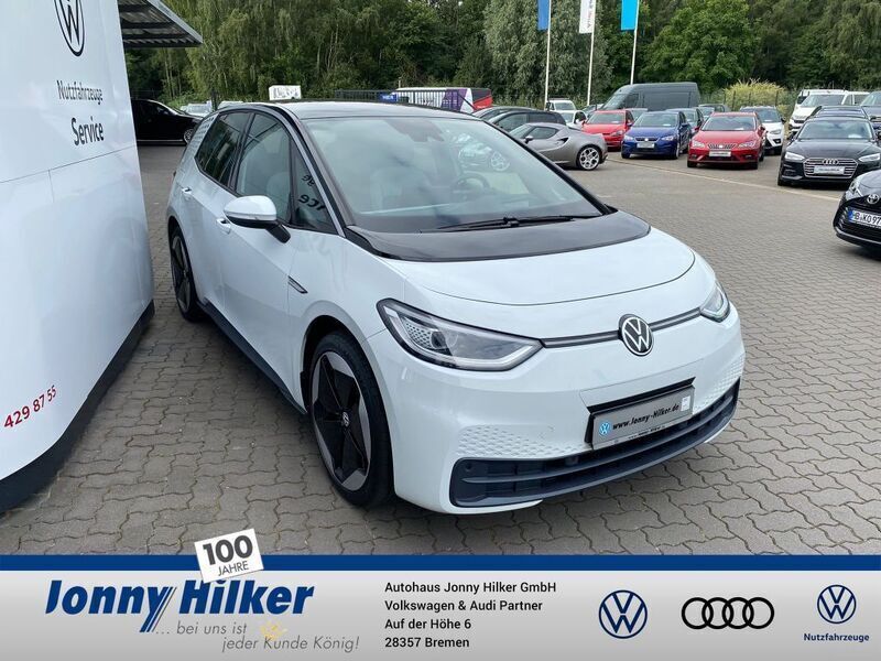 Gebraucht VW ID.3 Pro 150 kW (204 PS) 2021 Weiß metallic Kleinwagen