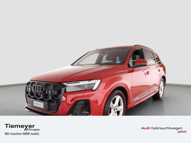 Rot Gebraucht 2024 Audi Q7 S-Line SUV | 62.850 € (Superpreis) - Bild 1/4