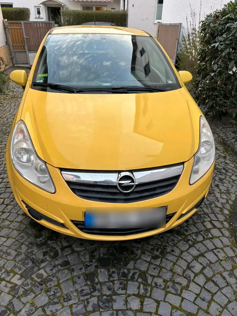 Gebraucht Opel Corsa 80 PS (58 kW) 2009 Gelb Kleinwagen