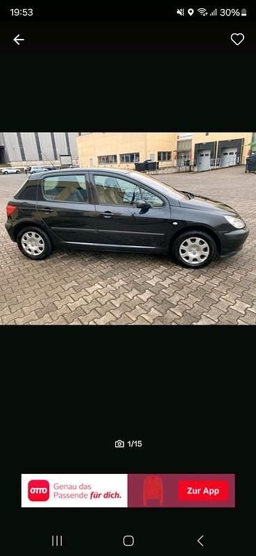 Schwarz Gebraucht 2004 Peugeot 307 Kleinwagen | 700 € (Guter Preis) - Bild 1/4