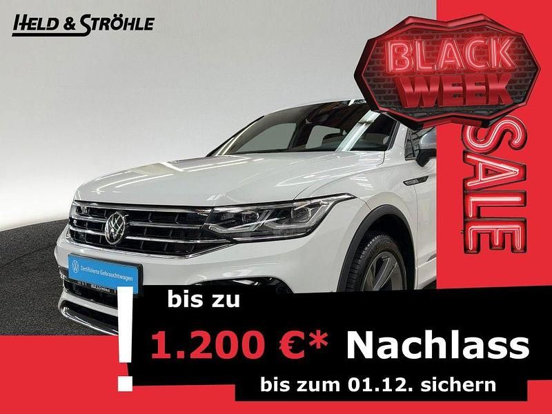 Pure white Gebraucht 2023 VW Tiguan Allspace R-line SUV | 34.420 € (Fairer Preis) - Bild 1/3