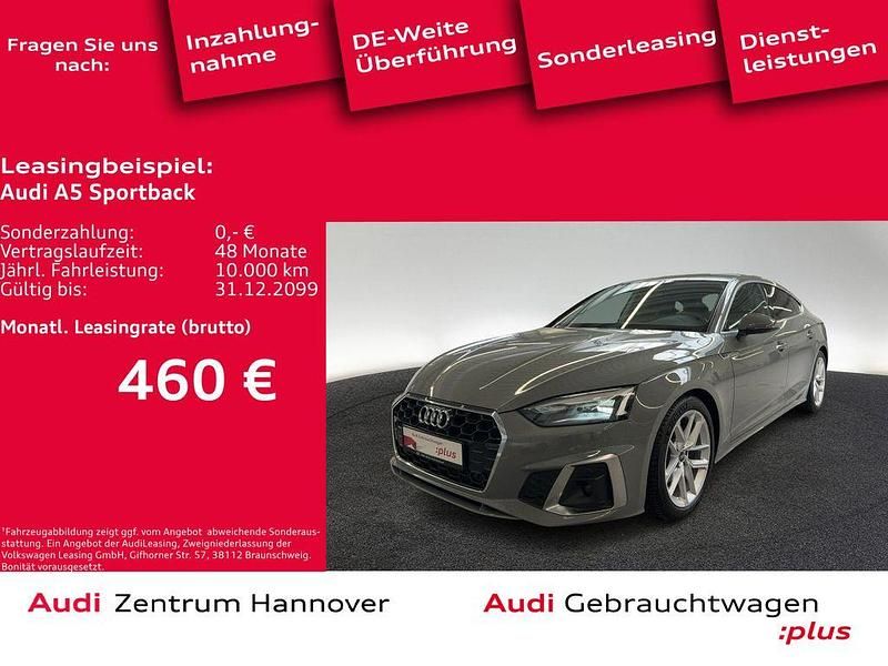 Quantumgrau Gebraucht 2022 Audi A5 Sportback Ambiente Limousine | 28.990 € (Superpreis) - Bild 1/4