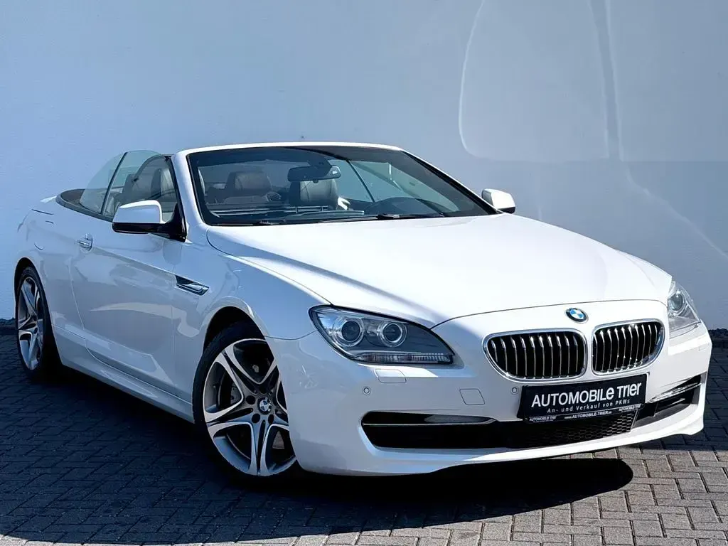 Gebraucht BMW 640 Cabriolet Sport Line 313 PS (230 kW) 2014 Weiß Cabrio