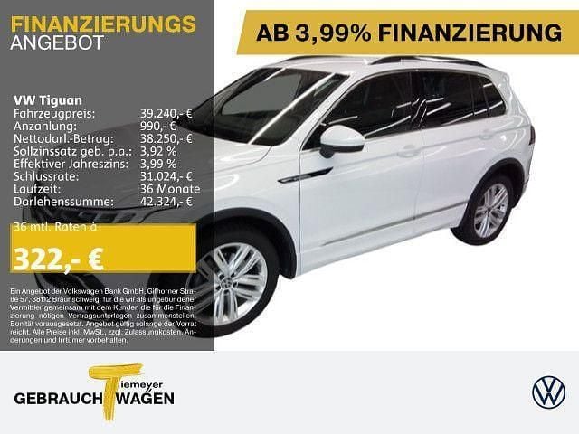 Pure white Gebraucht 2024 VW Tiguan R-line SUV | 39.240 € (Guter Preis) - Bild 1/3