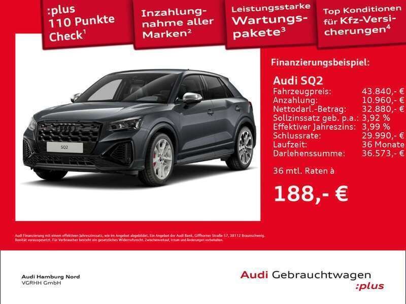 6y daytonagrau perleffekt Gebraucht 2024 Audi SQ2 Sport SUV | 43.840 € (Fairer Preis) - Bild 1/3