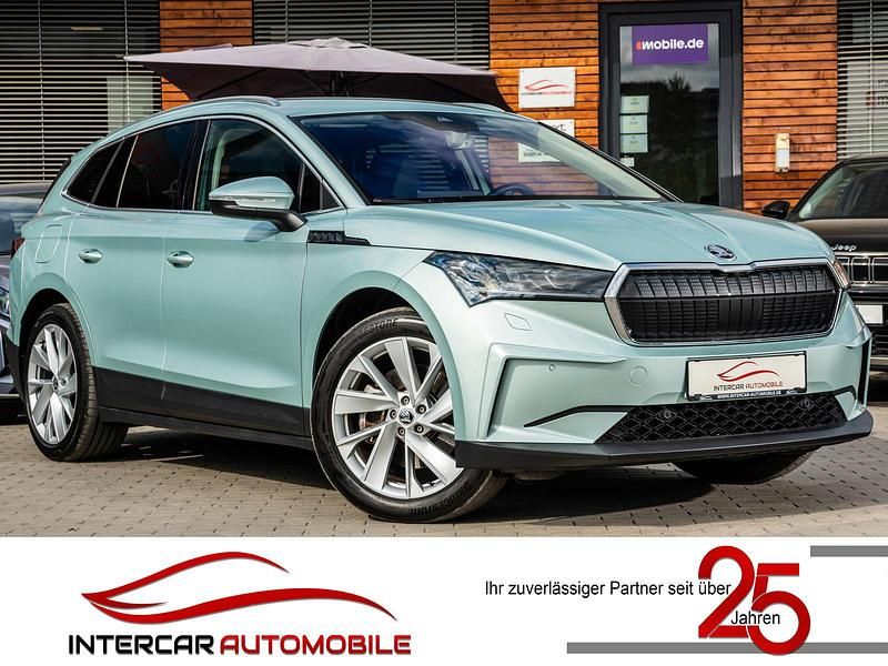 Arctic silber metallic Gebraucht 2021 Skoda Enyaq iV Suite SUV | 28.350 € (Superpreis) - Bild 1/4