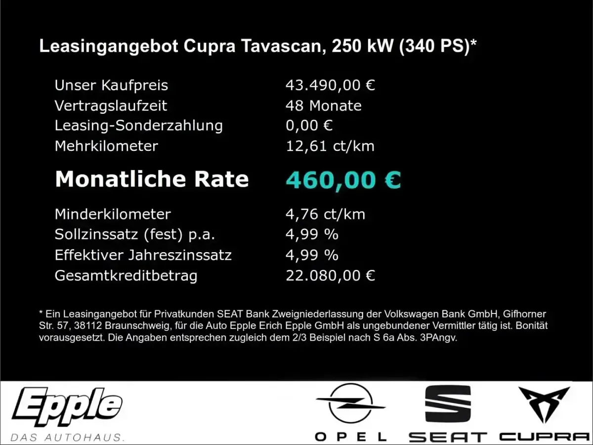 Gebraucht Cupra Tavascan VZ 250 kW (340 PS) 2025 Grau SUV