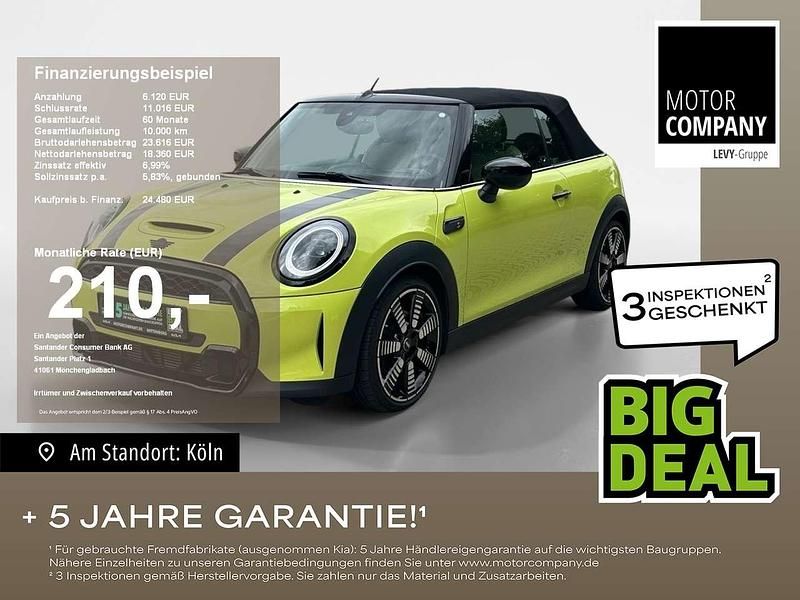 Zesty yellow Gebraucht 2022 Mini Cooper Cabriolet Classic Cabrio | 27.898 € (Superpreis) - Bild 1/4