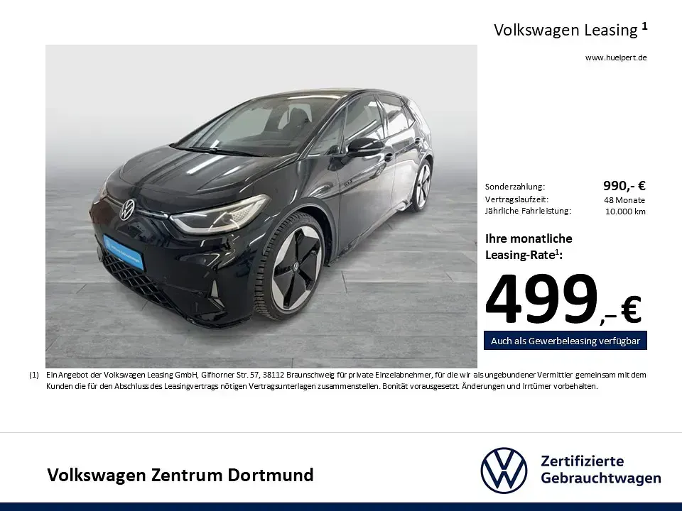 Gebraucht VW ID.3 GTX 239 kW (326 PS) 2025 Grenadillschwarz metallic Kleinwagen