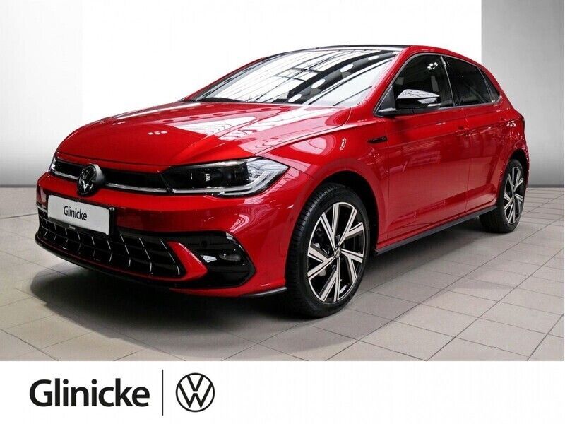 Kings red metallic / schwarz Gebraucht 2024 VW Polo R-line Limousine | 23.470 € (Etwas zu teuer) - Bild 1/4