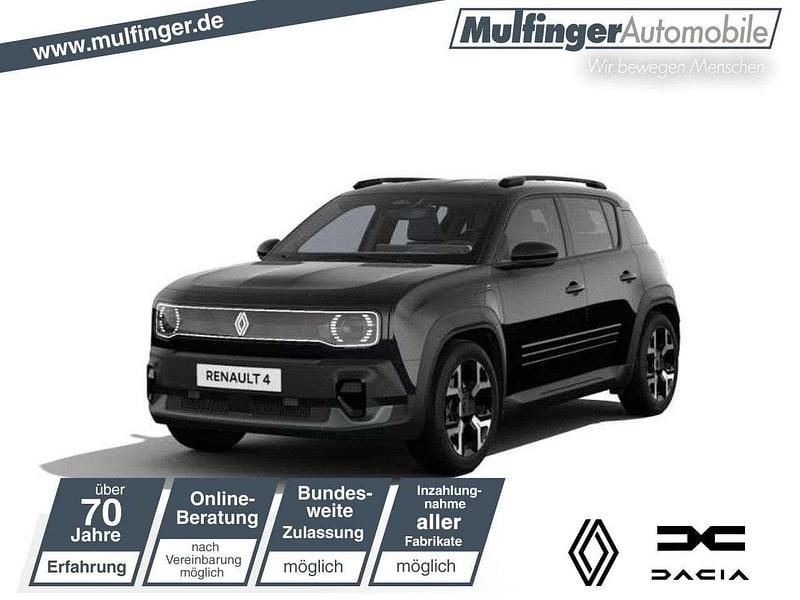 Black pearlschwarz Neu 2025 Renault 4 E-Tech Komfort SUV | 33.400 € (Guter Preis) - Bild 1/4