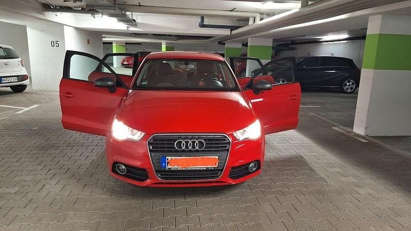 Brugt Audi A1 Attraction 90 HK (66 kW) 2014 Rød Hatchback