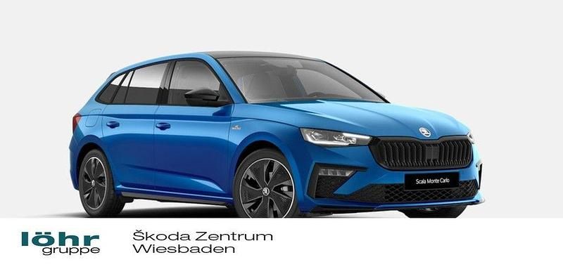 Raceblau metallic Neu 2025 Skoda Scala Monte Carlo Kleinwagen | 42.160 € - Bild 1/4